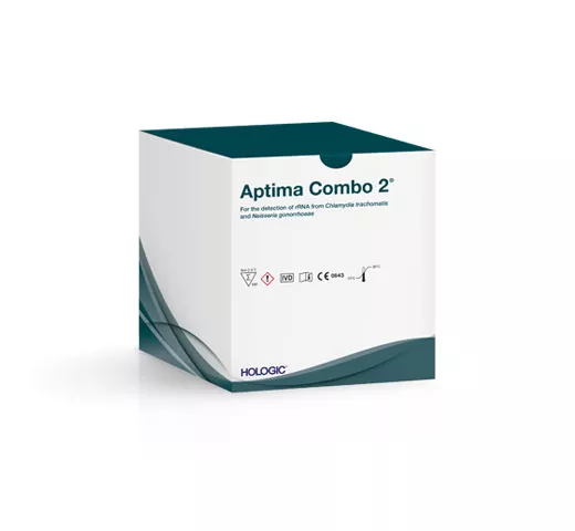 Image of Aptima® Combo 2 Assay (for CT/NG) box on white background
