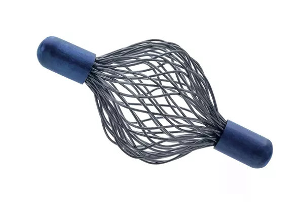 Biopsy site marker on white background